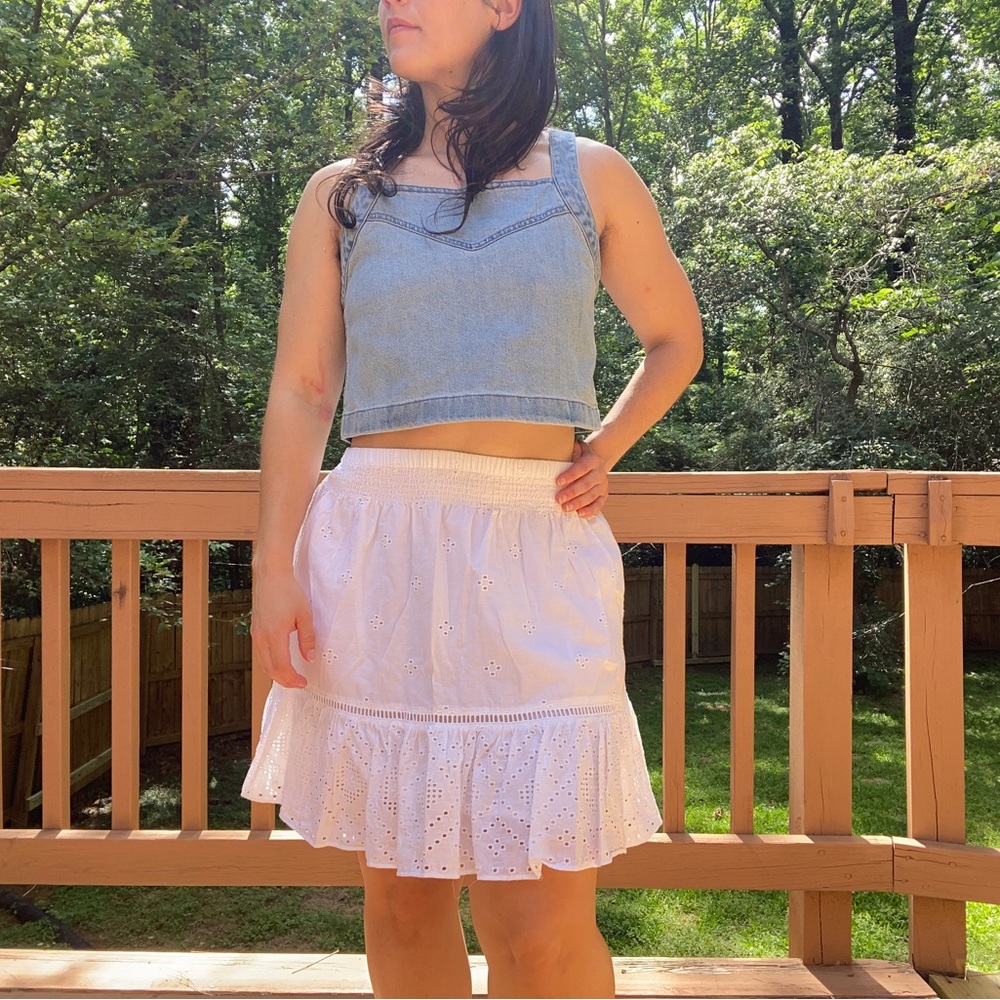 Madewell Denim Crop Tank XXS
